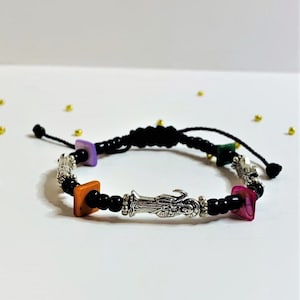 Blessed Santa Muerte Bracelet Shell Protection Holy Death Santa Muerte Gift Pulsera Santa Muerte