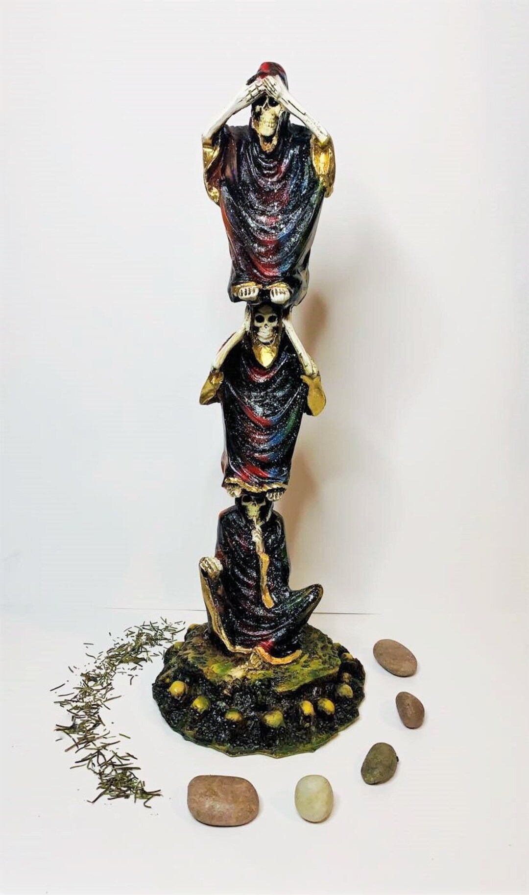 UNIQUE STUNNING Santa Muerte Statue Santa Muerte Gift Santa Etsy
