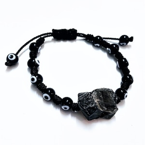 Total Protection Bracelet, CURED Amulet, Hex Protection, Energy Protection, Black Quartz Amulet, Curse Shield, Anti-Witchcraft, Evil Eye image 2