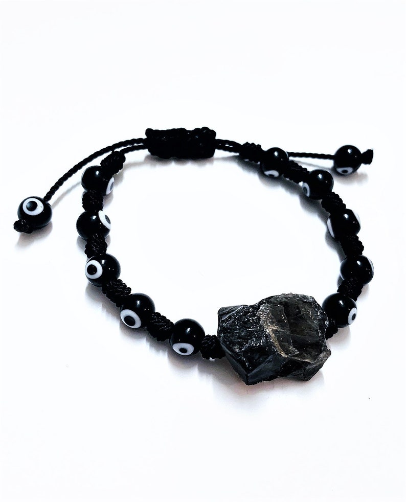 Total Protection Bracelet, CURED Amulet, Hex Protection, Energy Protection, Black Quartz Amulet, Curse Shield, Anti-Witchcraft, Evil Eye image 2