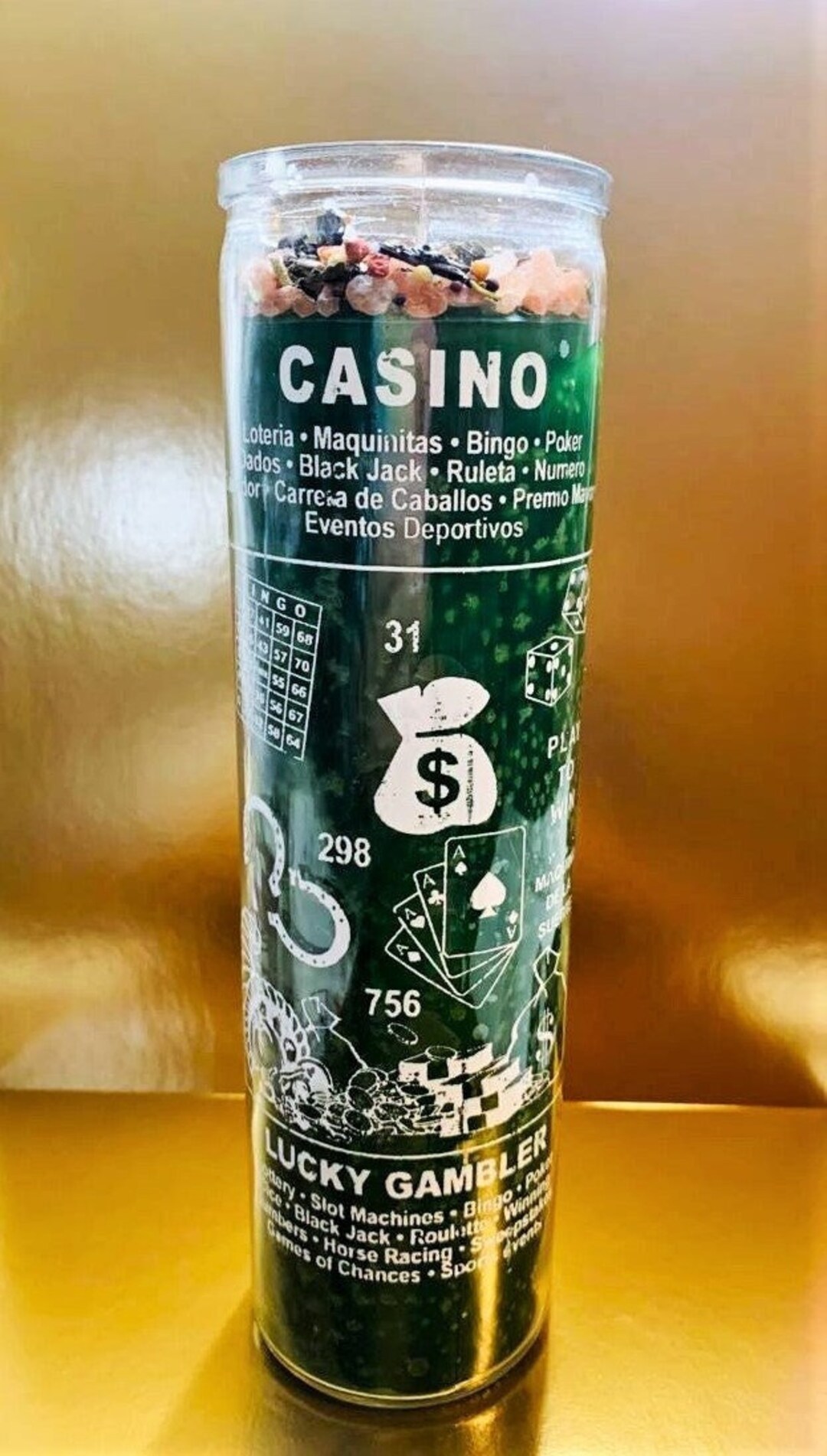 Casino Candle Jackpot Candle Ritual Candle Petition Candle Etsy