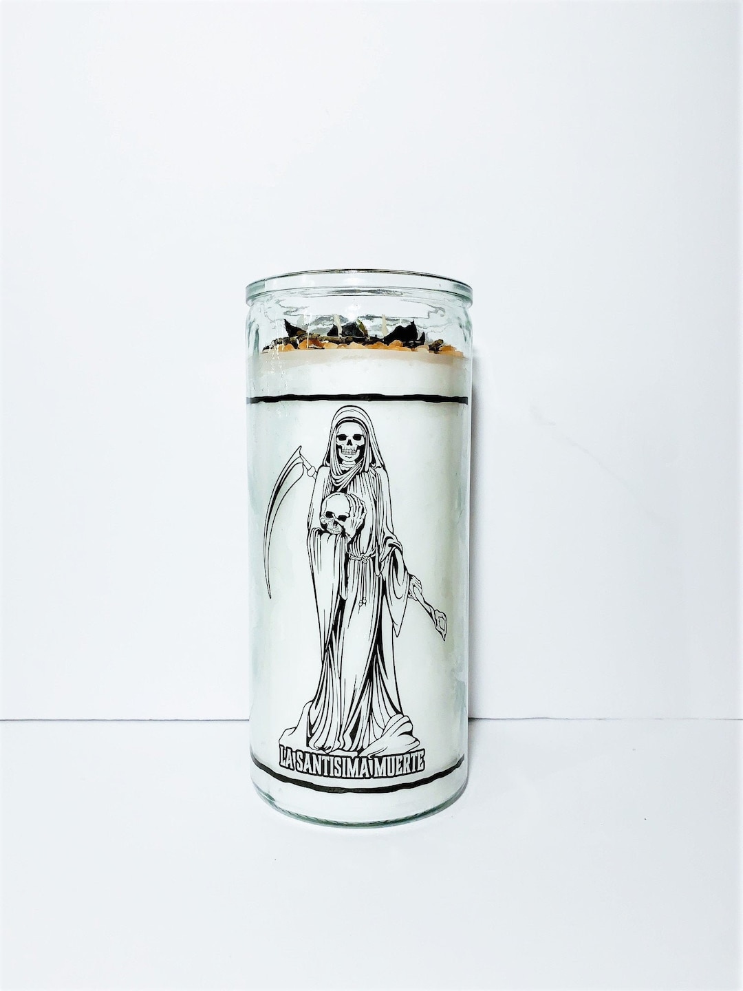 La Niña Blanca Candle Santa Muerte White Holy Death Candle Offering