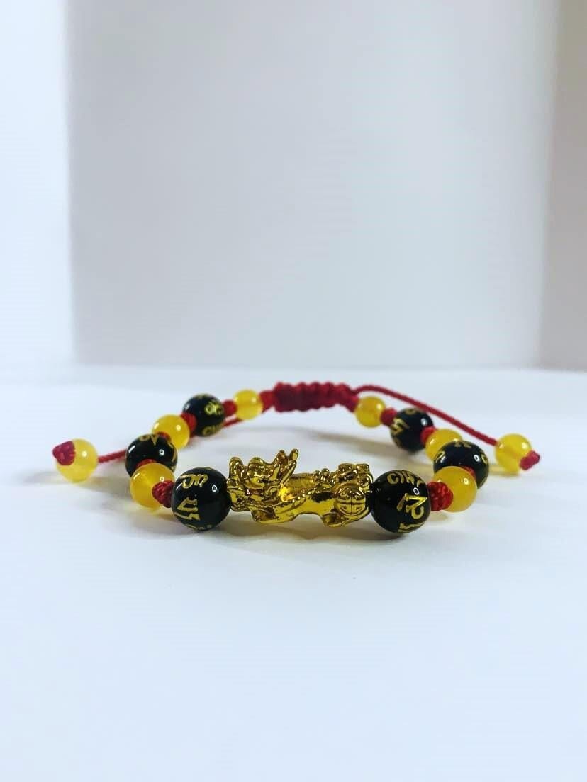 Pi Xiu シトリンブレスレット：風水富貴のお守り - Etsy 日本