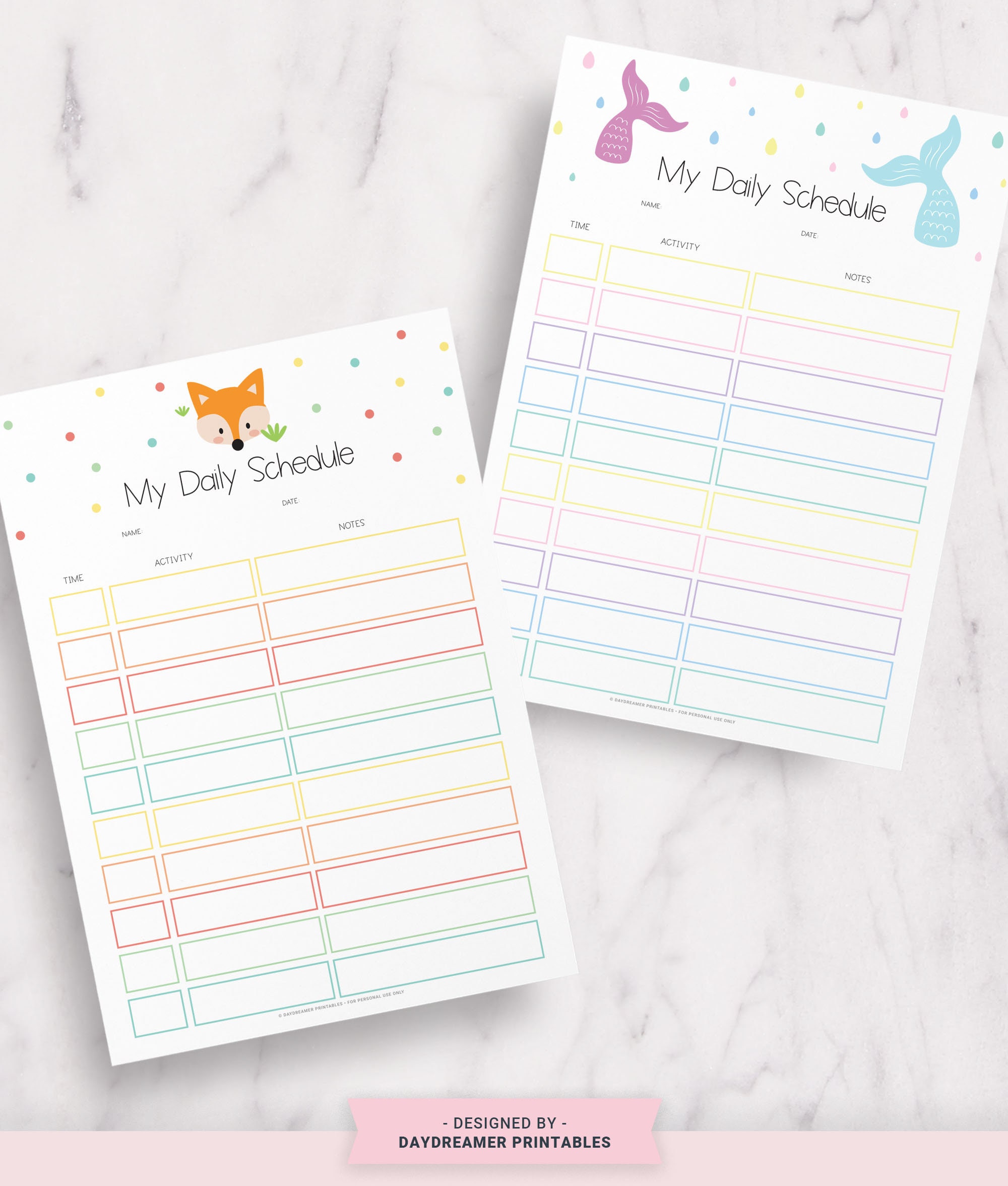 Editable Kids Daily Planner Kids Schedule Printable Schedule Etsy