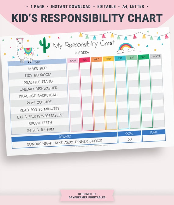 kids-responsibility-chart-printable-responsibility-chart-for-etsy