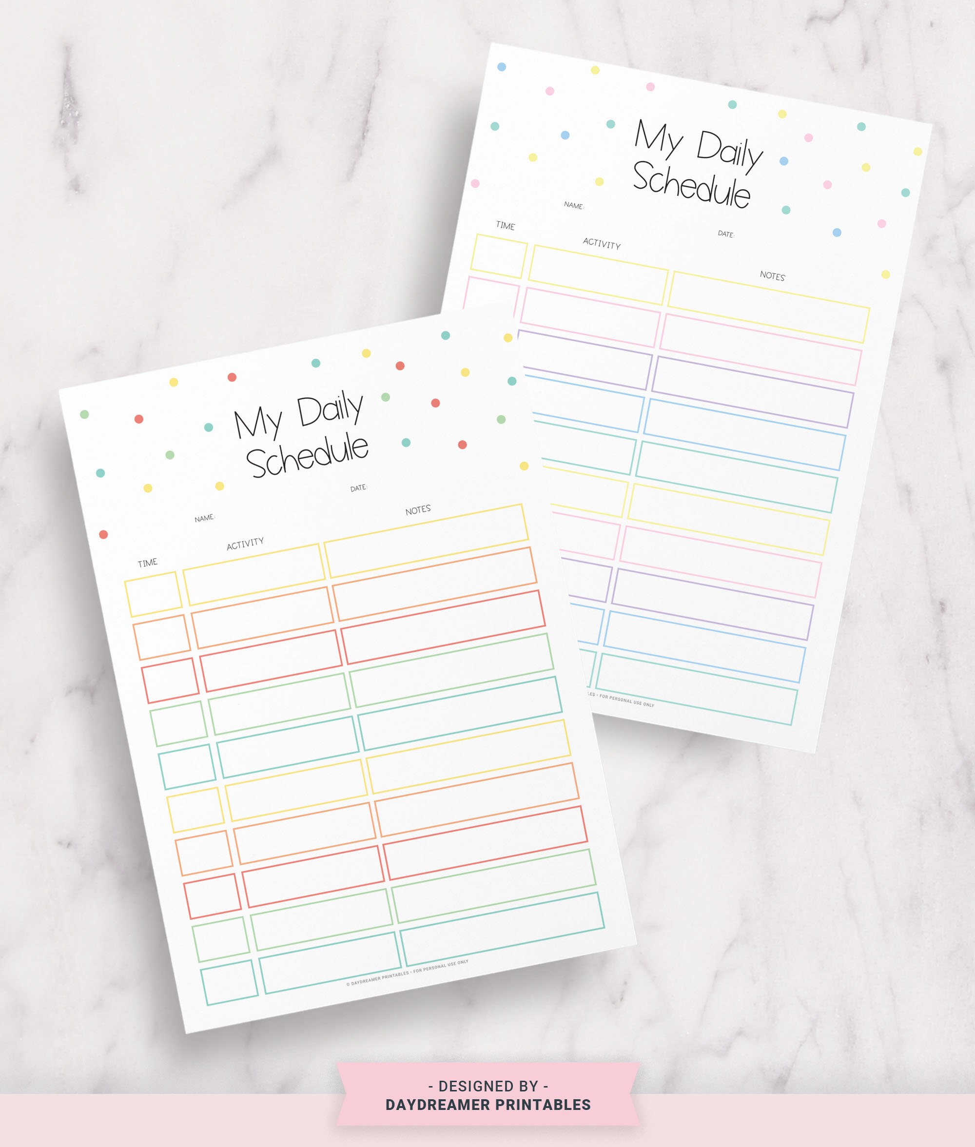 Editable Kids Daily Planner Kids Schedule Printable Schedule Etsy