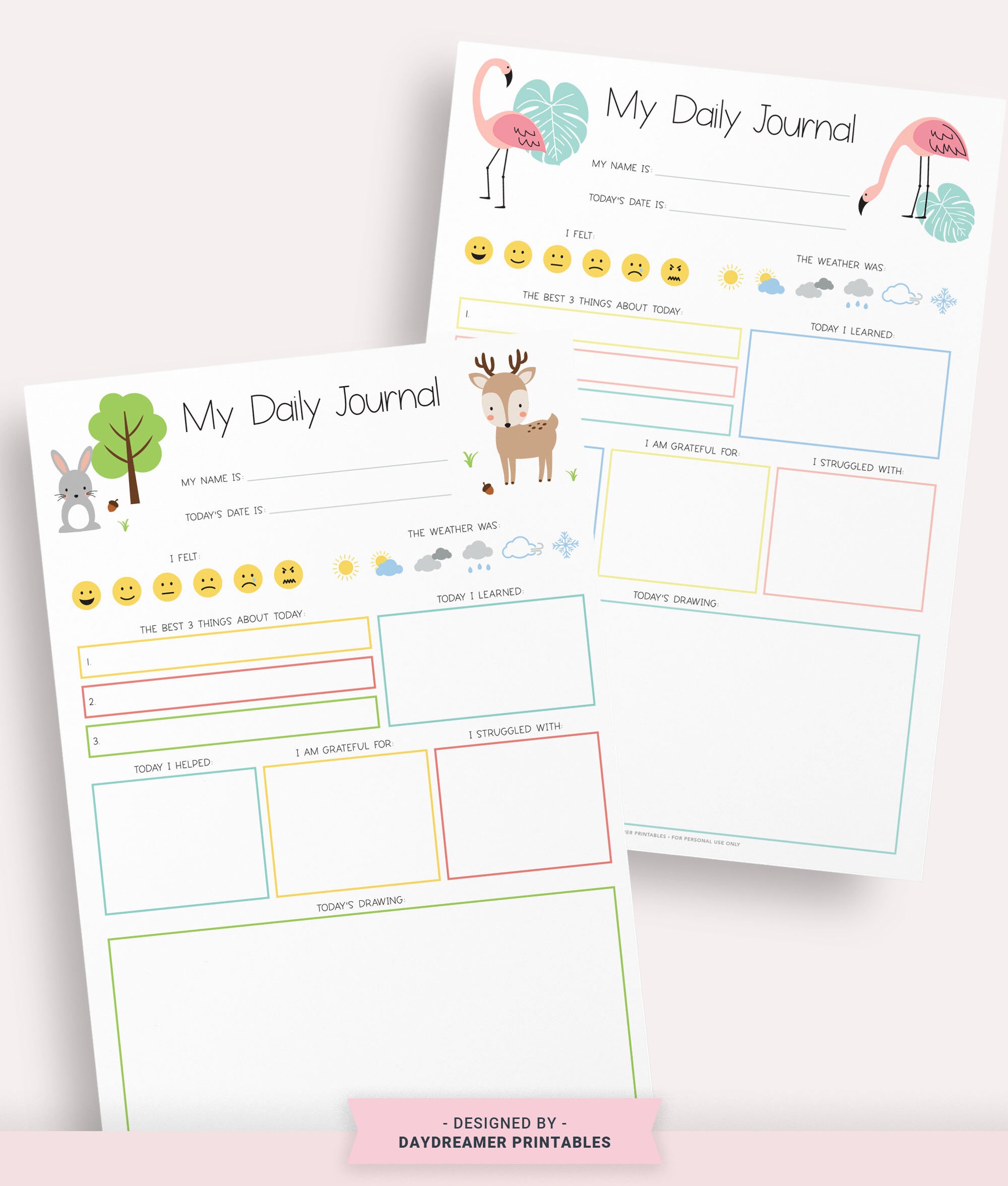 Kids Daily Journal Printable Journal for Kids Diary for - Etsy Australia