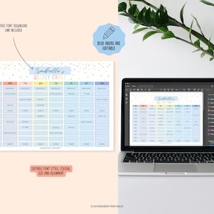 Kids Daily Schedule Template
