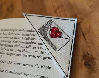 Leseecke Lesezeichen Rose Herz Valentinstag Liebe love Buchzeichen Lesehilfe