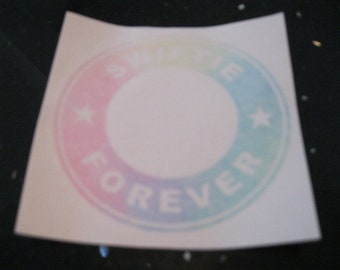 Pastel Rainbow "Swiftie Forever" Decal – For Starbucks Cup