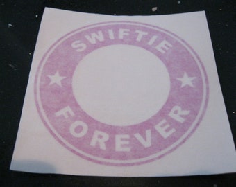 Pink "Swiftie Forever" Decal, 4" Diameter