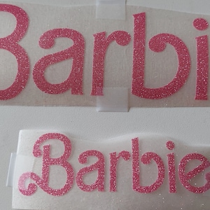 Barbie © Girl With Glasses Iron on Patches Adhesive Emblem, Size 8