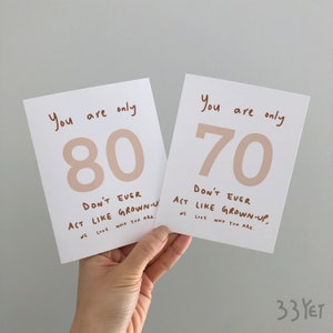 Carte d’anniversaire inoubliable 1-100, personnaliser la carte d’anniversaire d’âge