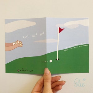 Aufregende Papa alles Gute zum Geburtstag Karte, Golf Karte, lustige Papa Karte, Papa Witz