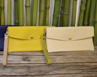 Mix & Match Clutch / Handschlaufe für Clutch / Ledertasche mit abnehmbarer Schlaufe