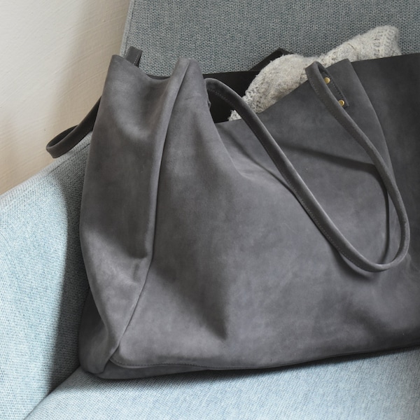 Ledertasche / Shopper / Handbag / Leather Bag / Hobo / Handgefertigte Damenhandtasche