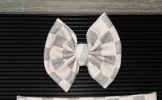 RESTOCKED White & Black Checkered Bow Bummies OR Bow and 