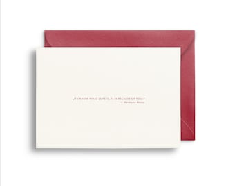 Premium Creme | Heißfolienprägung | Grußkarte, Valentinstag, Geburtstag, Hochzeitstag