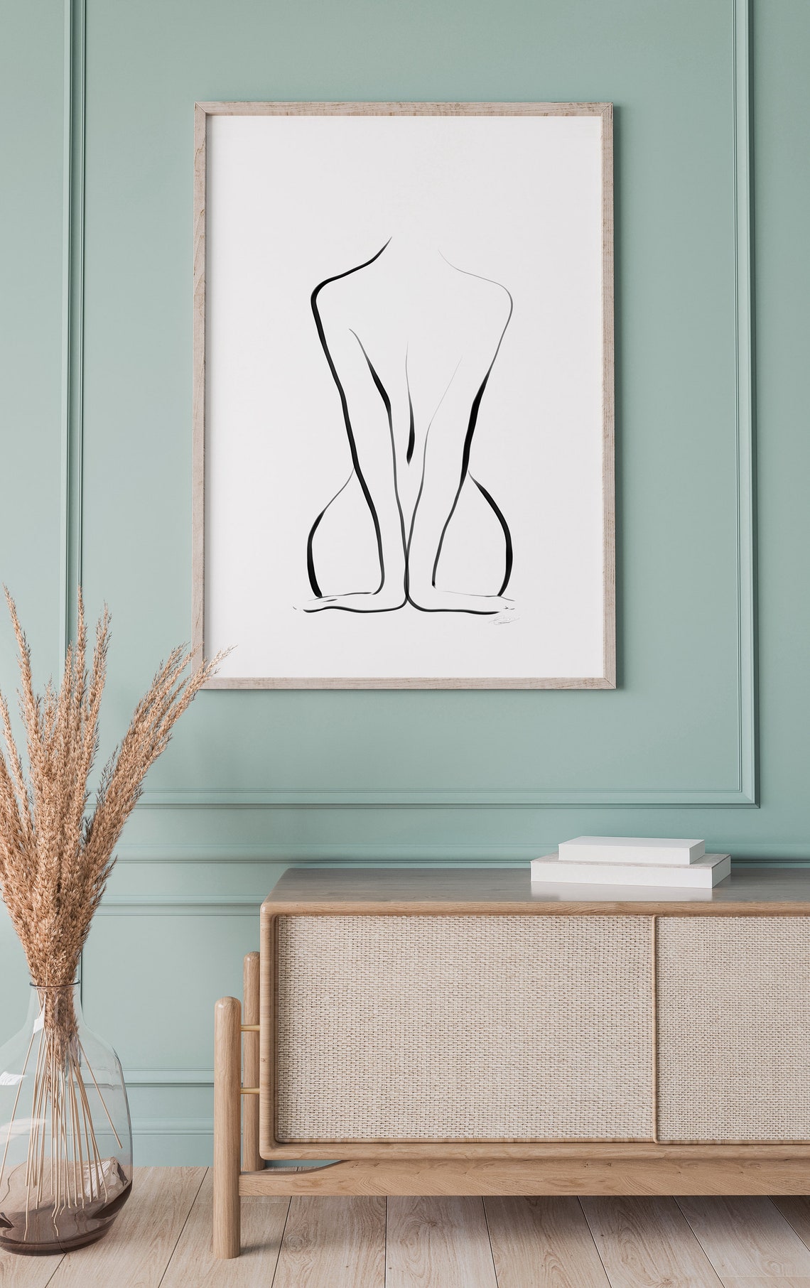 Weibliche Akt Linie Kunst Digitaler Download - Etsy.de