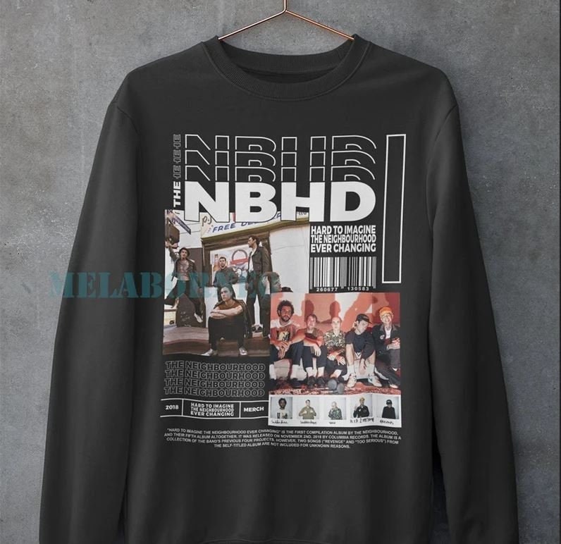 Vintage Bootleg Inspired sweatshirt | Graphic Unisex Crewneck | The neighbourhood - hard To Imagine Sweatshirt, NBHD clothing SS01