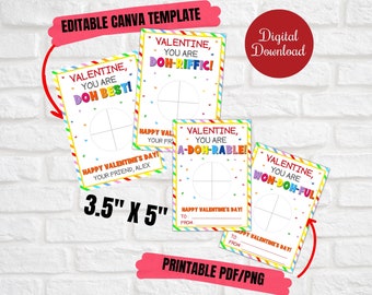 Valentine You are ADOHRABLE, Valentine Play clay Gift Cards, Printable, Editable, Doh Best Valentine Gift Cards for class, school favors