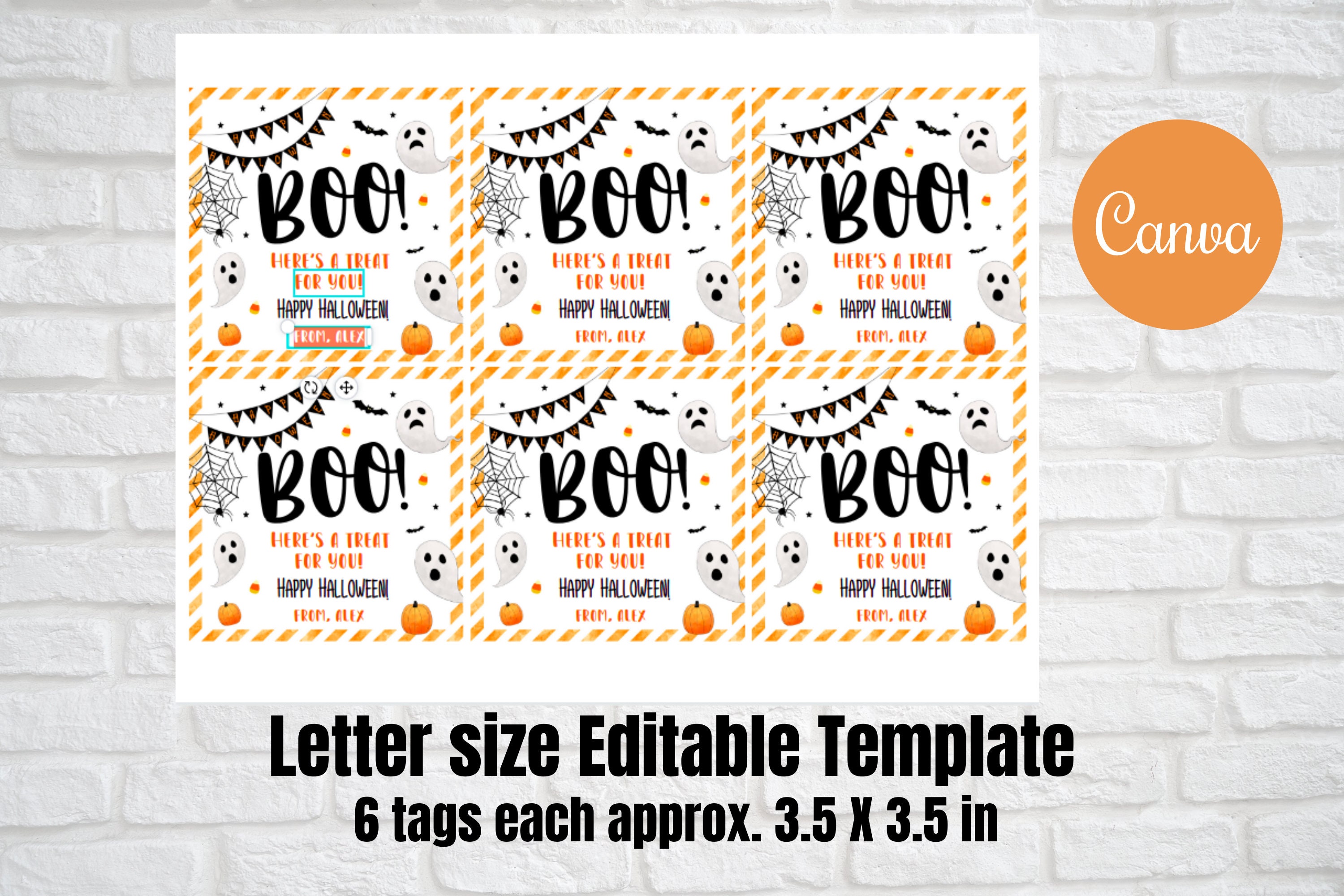 Boo Heres a Treat for You, Halloween Teacher Student Gift Tags ,school ...