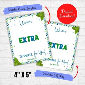 Bedankt dat je altijd zo buitengewoon bent, medewerker, Teacher Appreciation Week Extra kauwgom-cadeaulabels, kauwgom-cadeaulabels, bewerkbare canva-tags