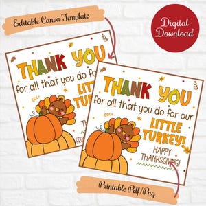 Merci pour tout ce que vous faites pour nos étiquettes pour friandises à la dinde, enseignant aidant, cadeau pour Thanksgiving étiquettes, école, prise de force, jardin d'enfants, garderie