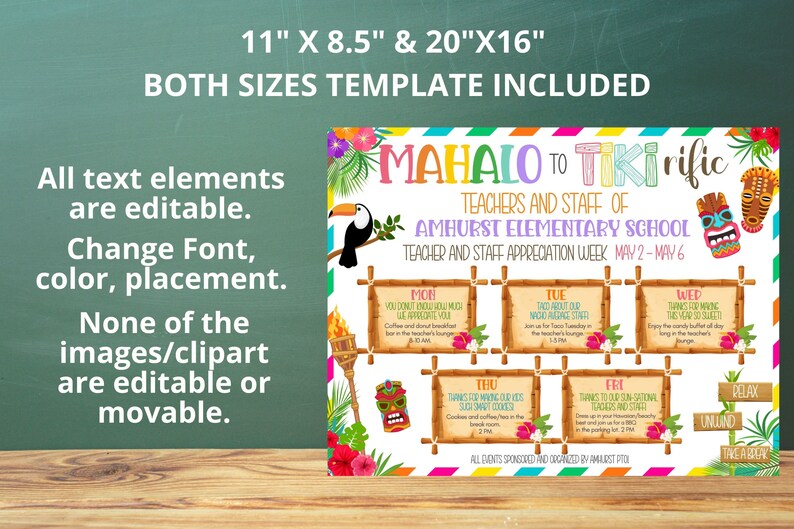 Custom Editable Rodeo Themed Teacher Appreciation Week Schedule for ...