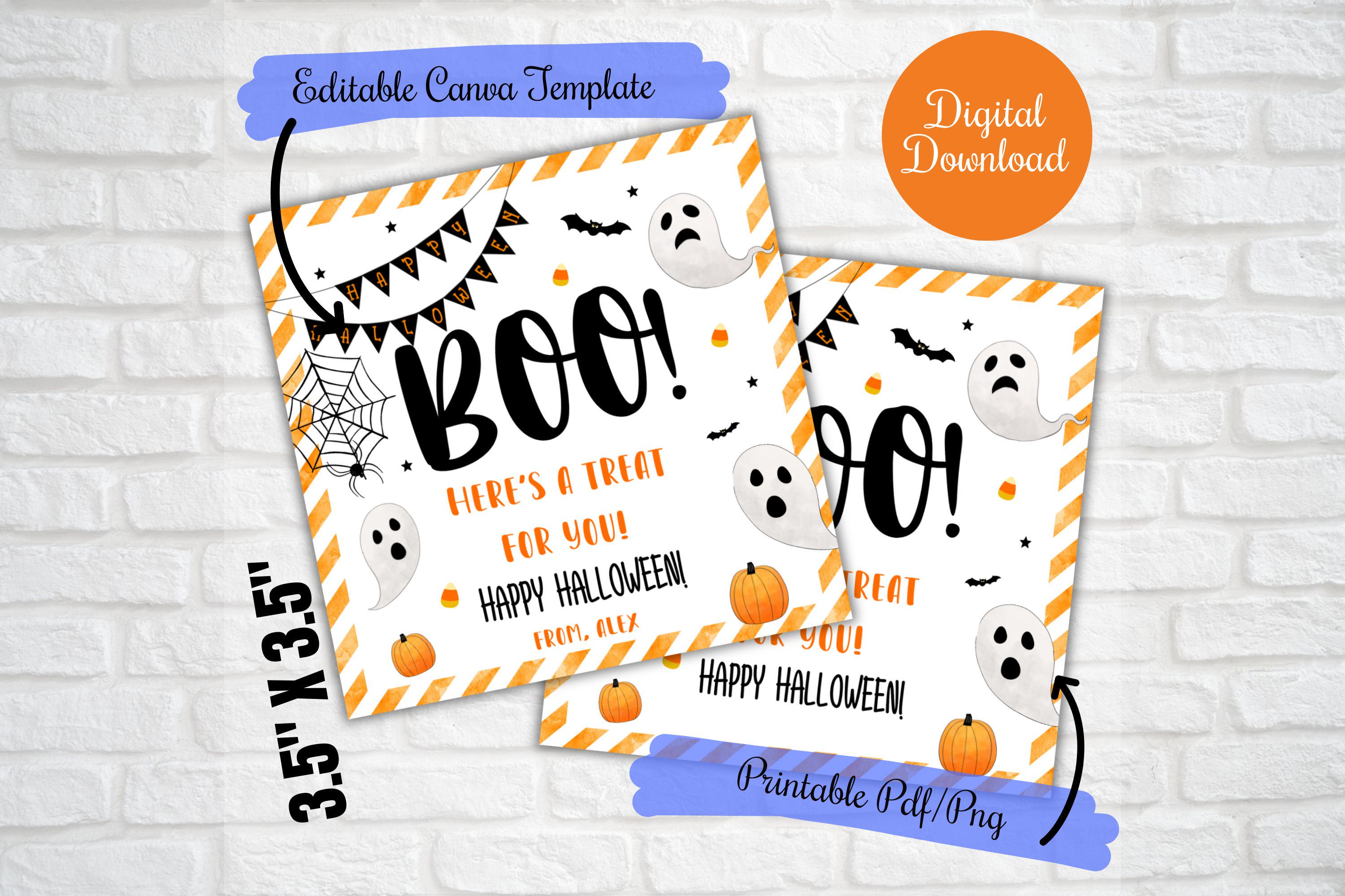 Boo Heres a Treat for You, Halloween Teacher Student Gift Tags ,school ...