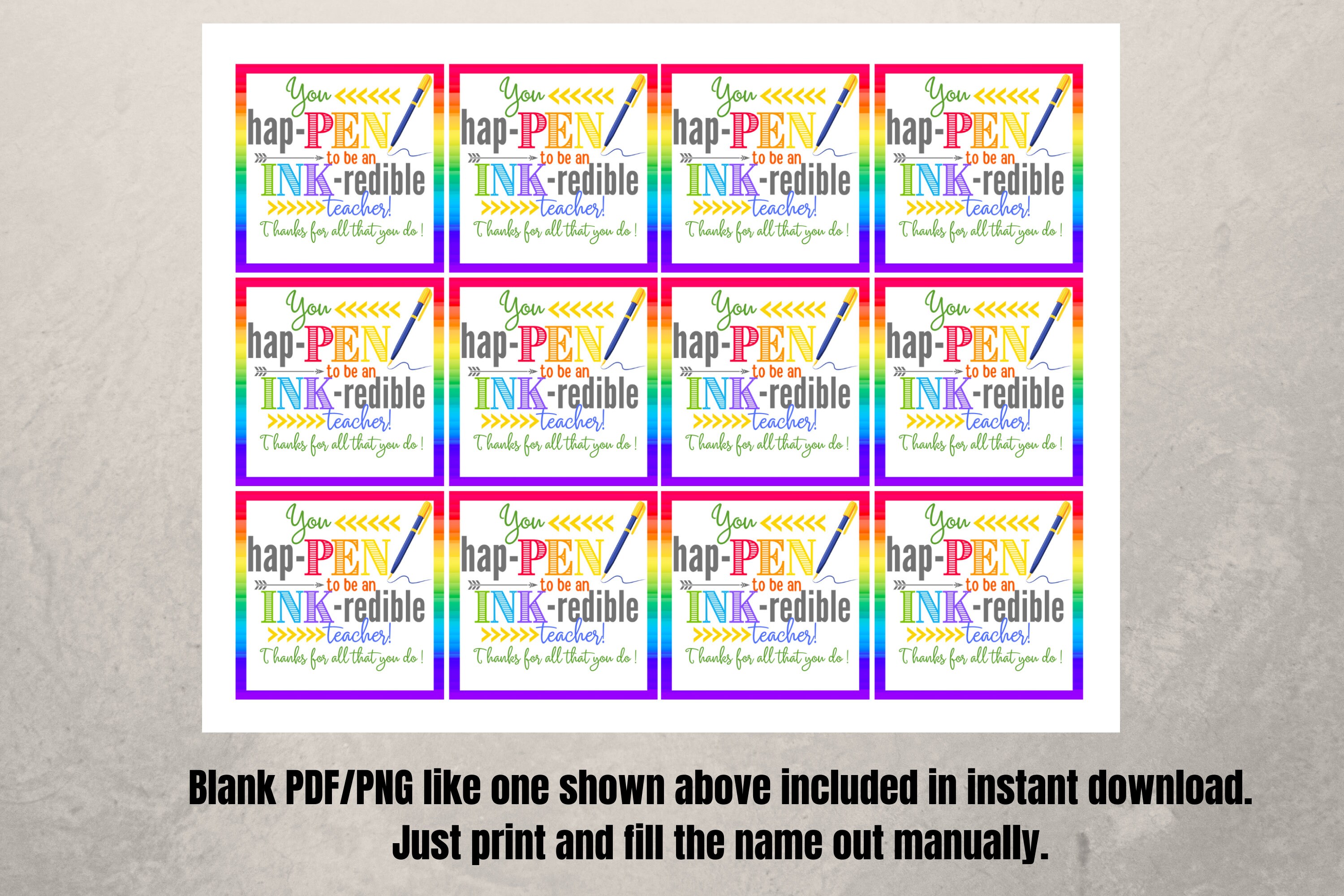 You Just Happen To Be Inkredible Free Printable 81 - 2zoe8ps