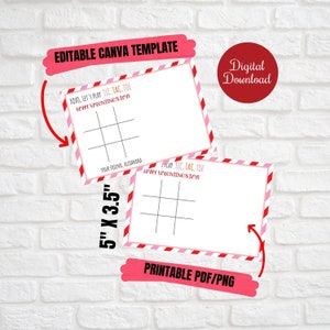 Valentine Tic Tac Toe kaarten voor Tic Tac Mints, Valentine Tic Tac Toe spel, XOXO Laten we Tic Tac Toe spelen, Klasse Valentines afdrukbaar