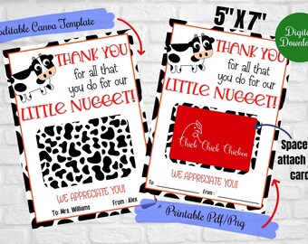 Chick Fil A Gift Card Holder for Teacher, Birthday, Friend