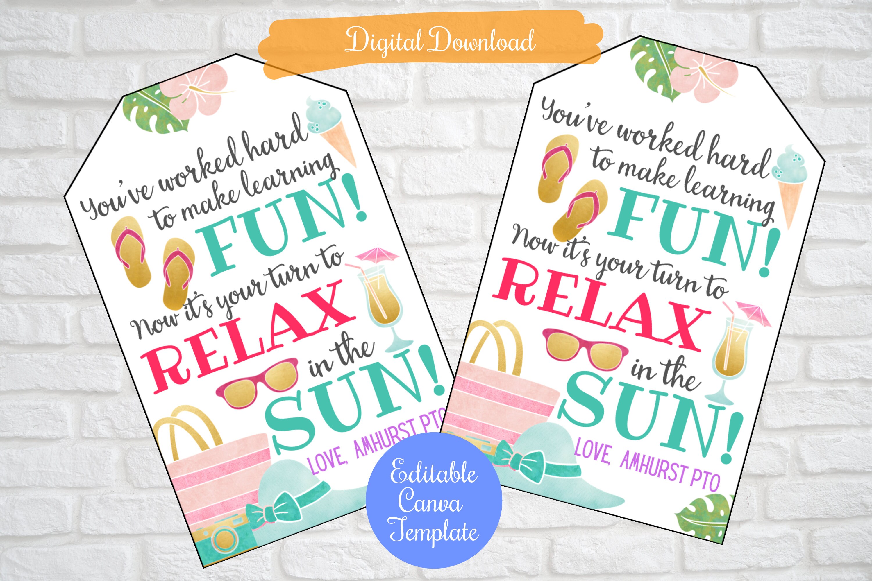 You've worked hard to make learning fun gift tags for teacher App…