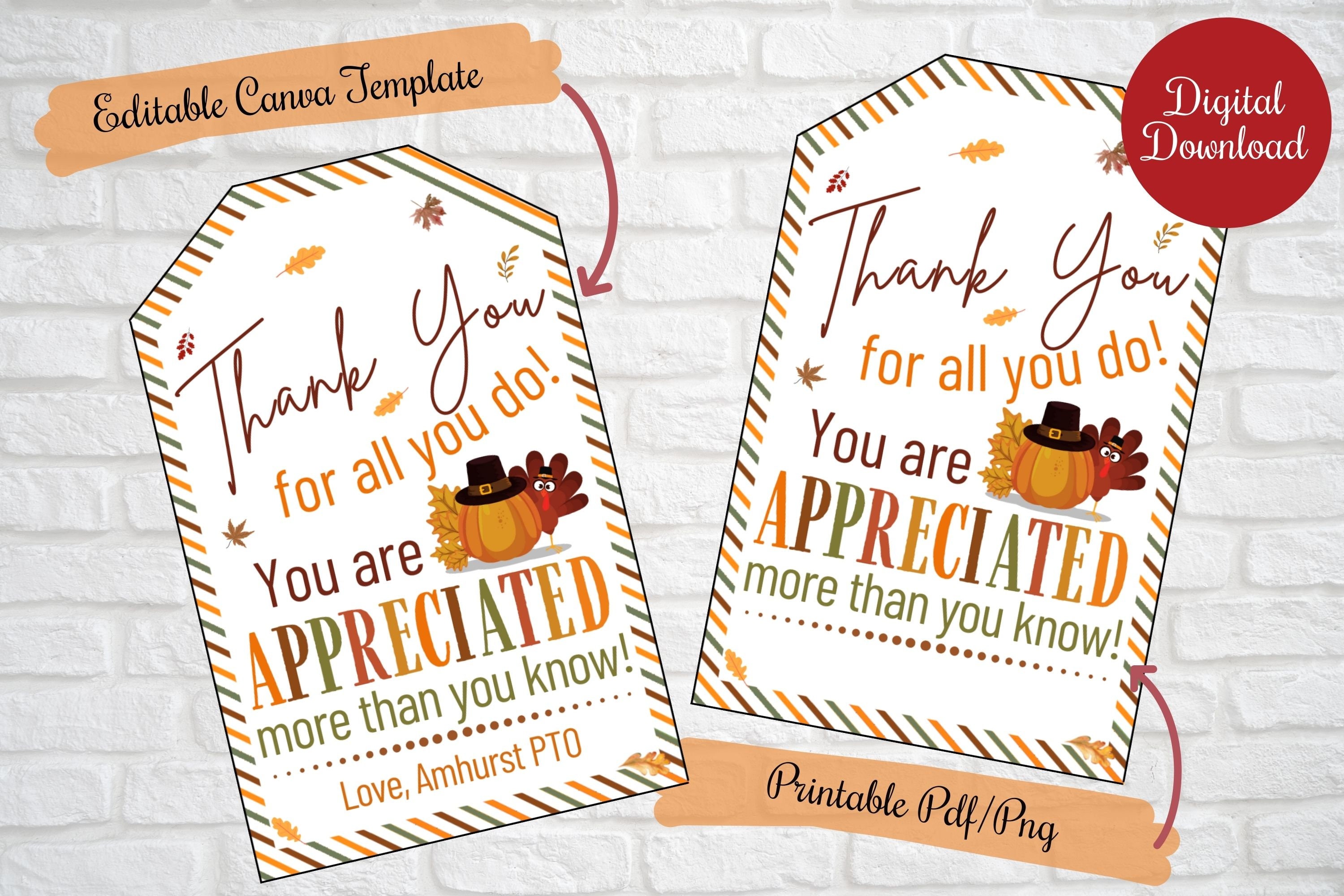 Free Thanksgiving Gift Tags | Made By Teachers