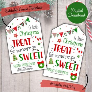 Un piccolo regalo di Natale per qualcuno di così dolce, etichette regalo di dolci natalizi, insegnanti, amici, famiglia, colleghi, personale, PTO