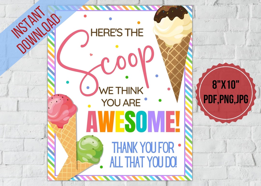 Ice Cream Scoop Template - Teacher Made (Teacher-Made)