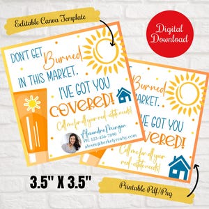 I&#39;ve got you covered, don&#39;t get burned, Realtor Sunscreen pop by, Business,Notary marketing,Home Health, Summer Sunscreen gift Marketing