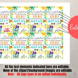 You've Worked Hard to Make Learning Fun Gift Tags for Teacher ...