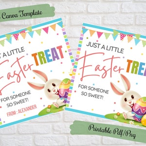 Ostern Freund Geschenkanhänger, Nur ein kleiner Ostergenuss für jemanden, der so süß ist, bearbeitbare Ostergeschenkanhänger für Klasse, Schule, Zapfwelle, Nachbarn Freunde