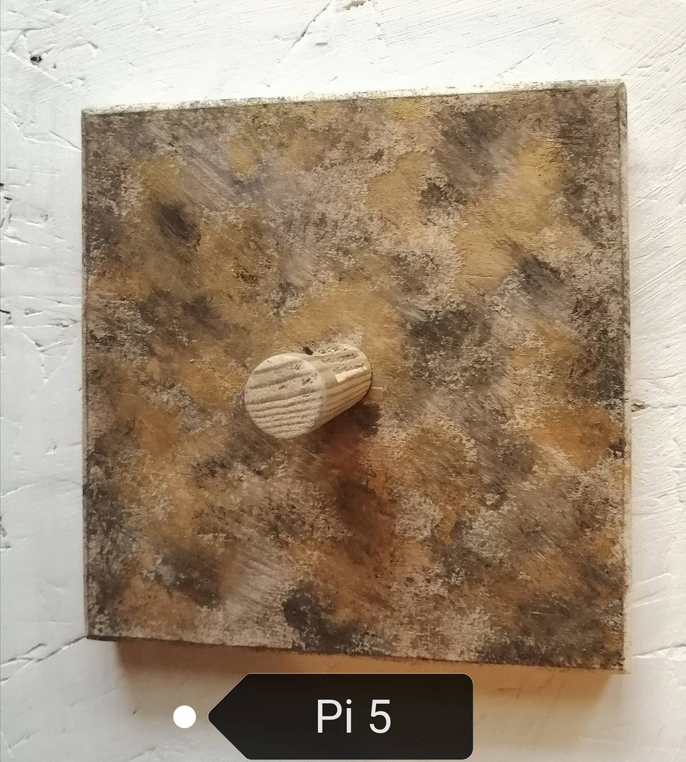 Patere Murale Impression Pi5 Contreplaqué Peinte à La Main
