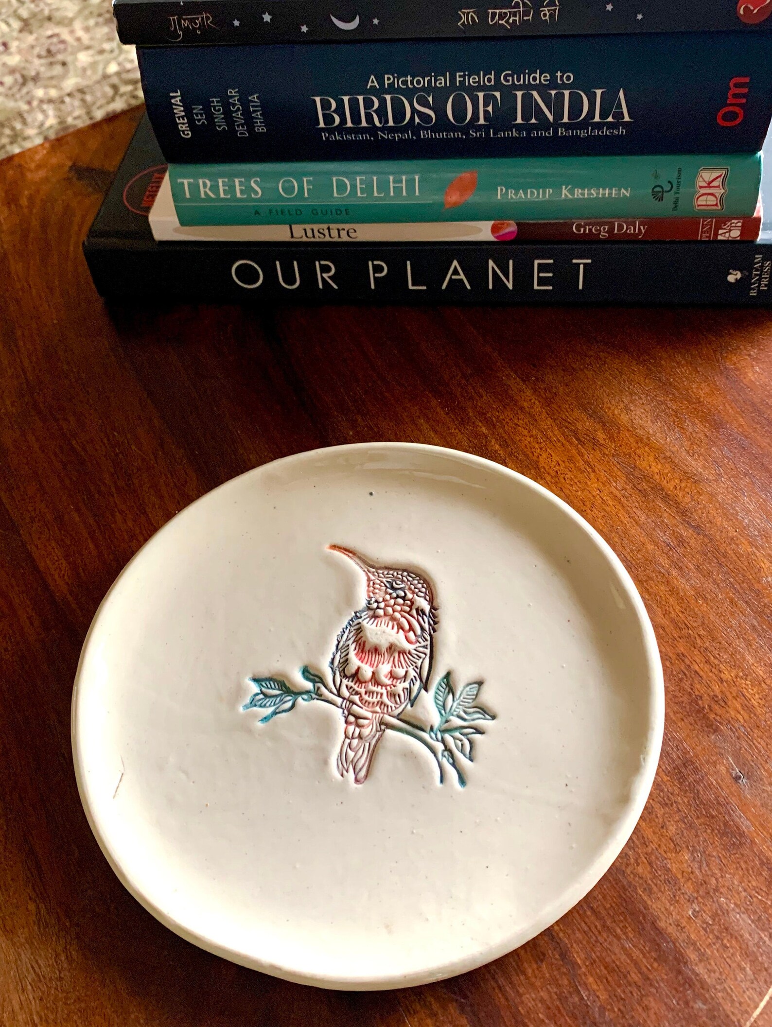Kingfisher White Wall Plate Medium Single Piece Etsy