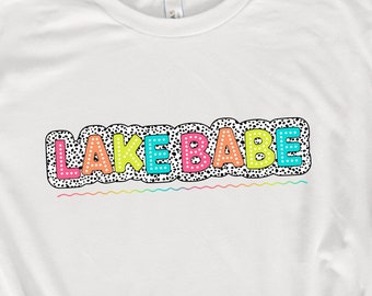 Lake Babe, Trendy Aesthetic PNG Designs for Sublimation - Dalmatian, Vacation, Beach Lake Life Days Png