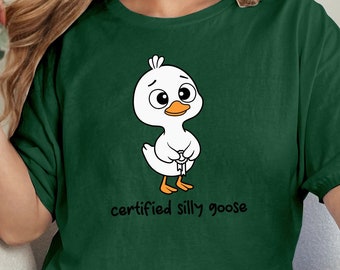 Silly Goose SVG PNG Bundle - Trendy Silly Goose Design for Shirts, Stickers, Mugs Cute Funny Goose & Duck Clipart for DIY Projects