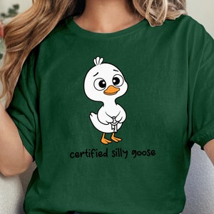Silly Goose SVG PNG Bundle - Trendy Silly Goose Design for Shirts, Stickers, Mugs Cute Funny Goose & Duck Clipart for DIY Projects