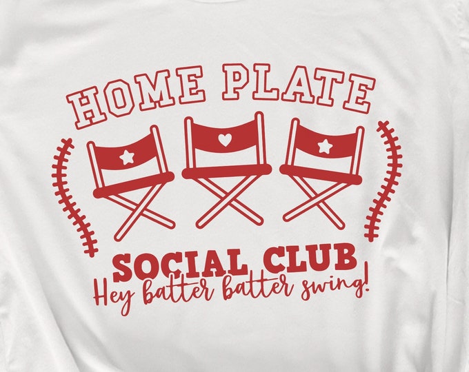 Home Plate Social Club, Hey Batter Swing, Baseball Mom SVG & PNG, Baseball Mama Family Sublimation Designs for Cricut, Game Day Download