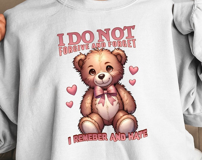 I Don’t Forgive and Forget Y2K Sassy Baby Tee Design Digital PNG File for DIY T-Shirts, Coquette Aesthetic, Funny Soft Girl Tee Clipart