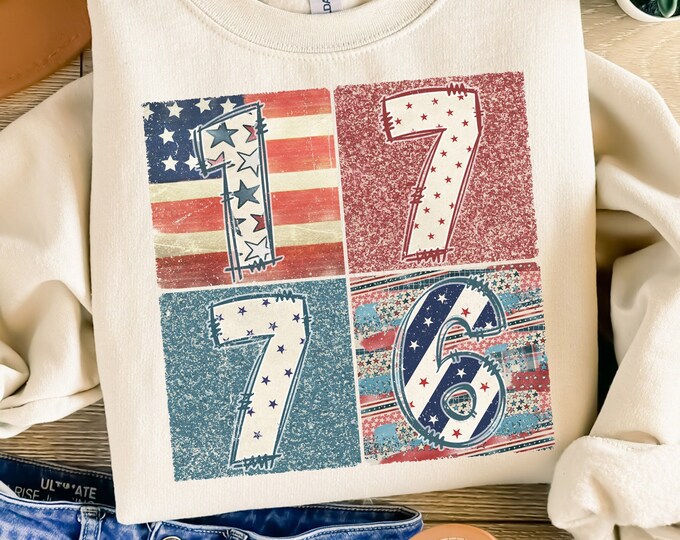 4th of July PNG, 1776 America Sublimation, Independence Day Design, Retro 4th of July Shirt, Patriotic PNG, Sublimation Designs, Retro PNG