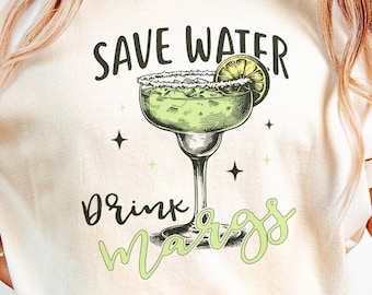 Save Water Drink Margs PNG, Funny Summer Sublimation, Margarita png, Digital Download, Drink Margs, Save Water, Girls Trip png, Bachelorette