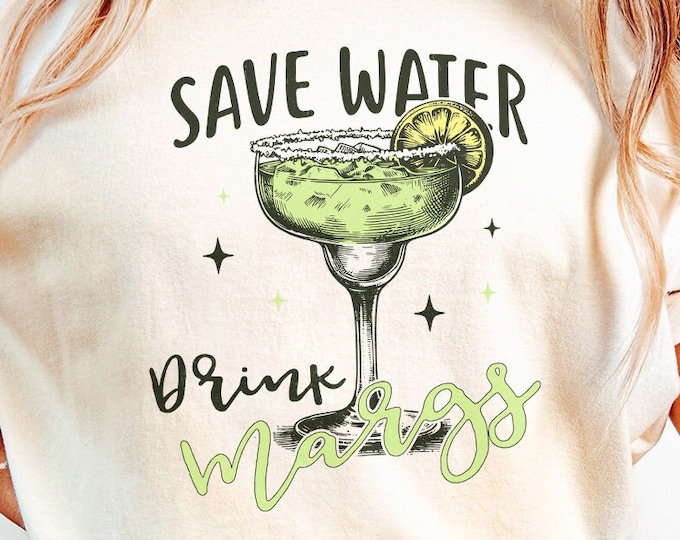 Save Water Drink Margs PNG, Funny Summer Sublimation, Margarita png, Digital Download, Drink Margs, Save Water, Girls Trip png, Bachelorette